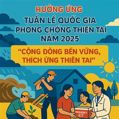 Phòng GDĐT quận ban hành văn bản hướng dẫn các trường học trên địa bàn quận tổ chức các hoạt động hưởng ứng Tuần lễ Quốc gia phòng, chống thiên tai năm 2025