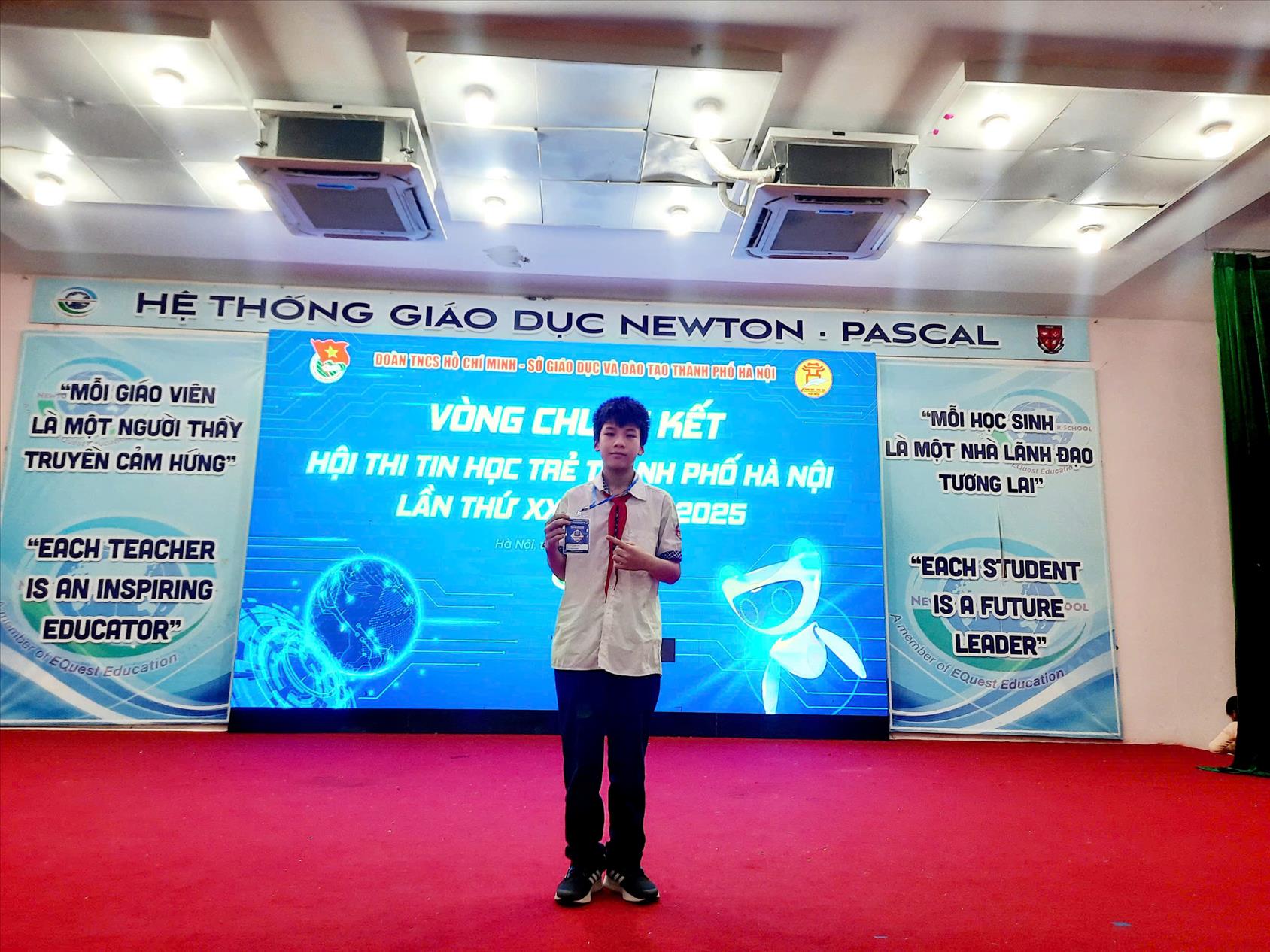 Học sinh trường THCS Ba Đình tham dự vòng chung kết cuộc thi Tin học trẻ cấp Thành phố lần thứ XXX – năm 2025