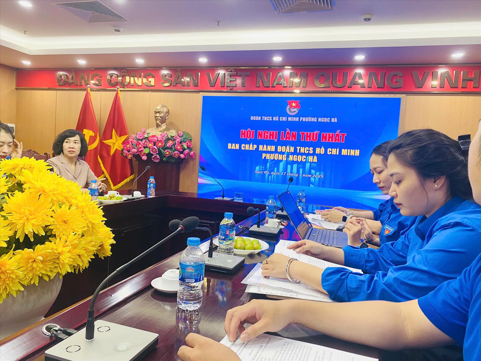 Chi đoàn trường THCS Ba Đình tham dự Hội nghị lần thứ Nhất Ban chấp hành Đoàn phường Ngọc Hà