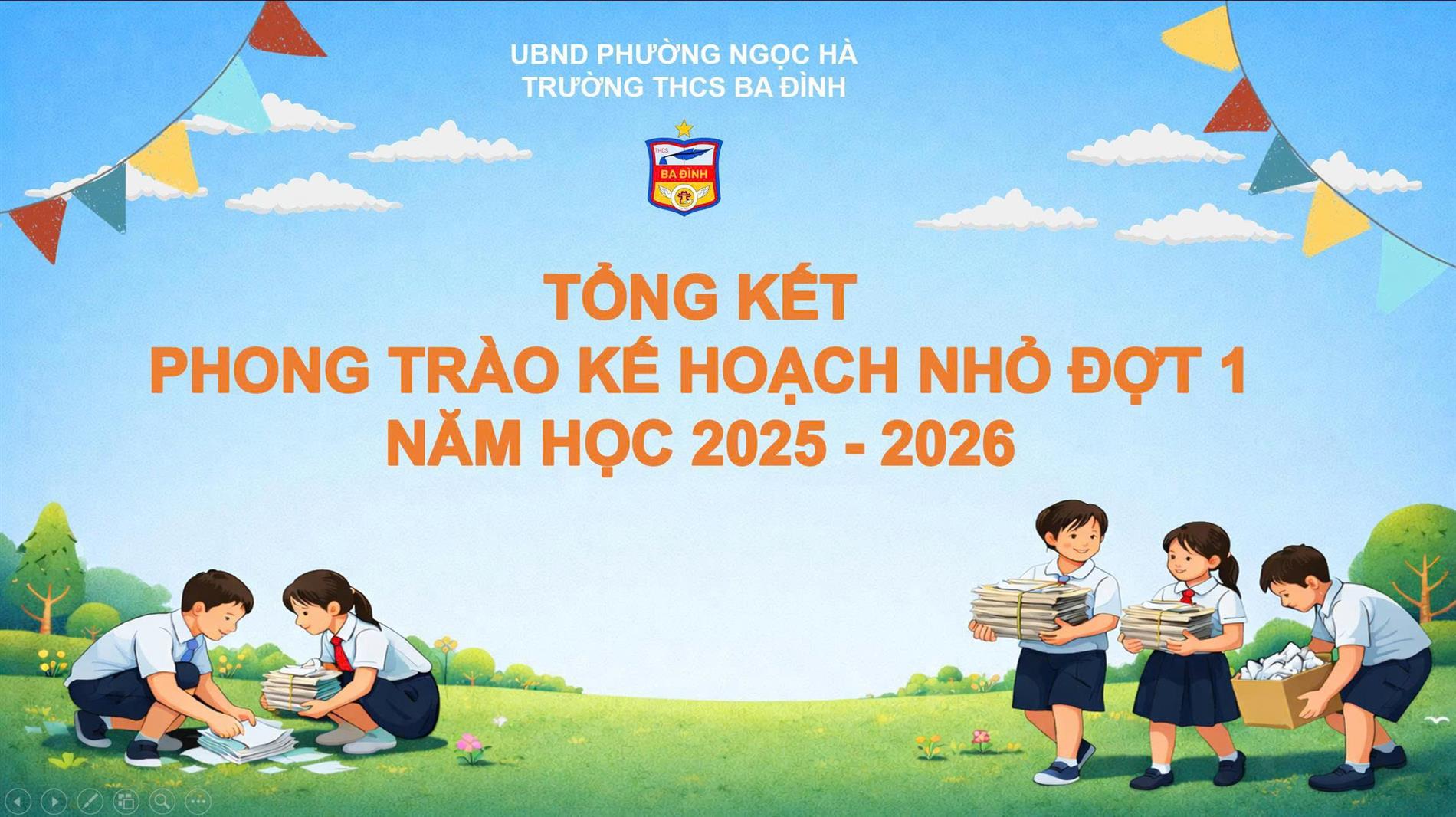 Tổng kết phong trào “Kế hoạch nhỏ” tại Trường THCS Ba Đình: Việc làm nhỏ - Ý nghĩa lớn