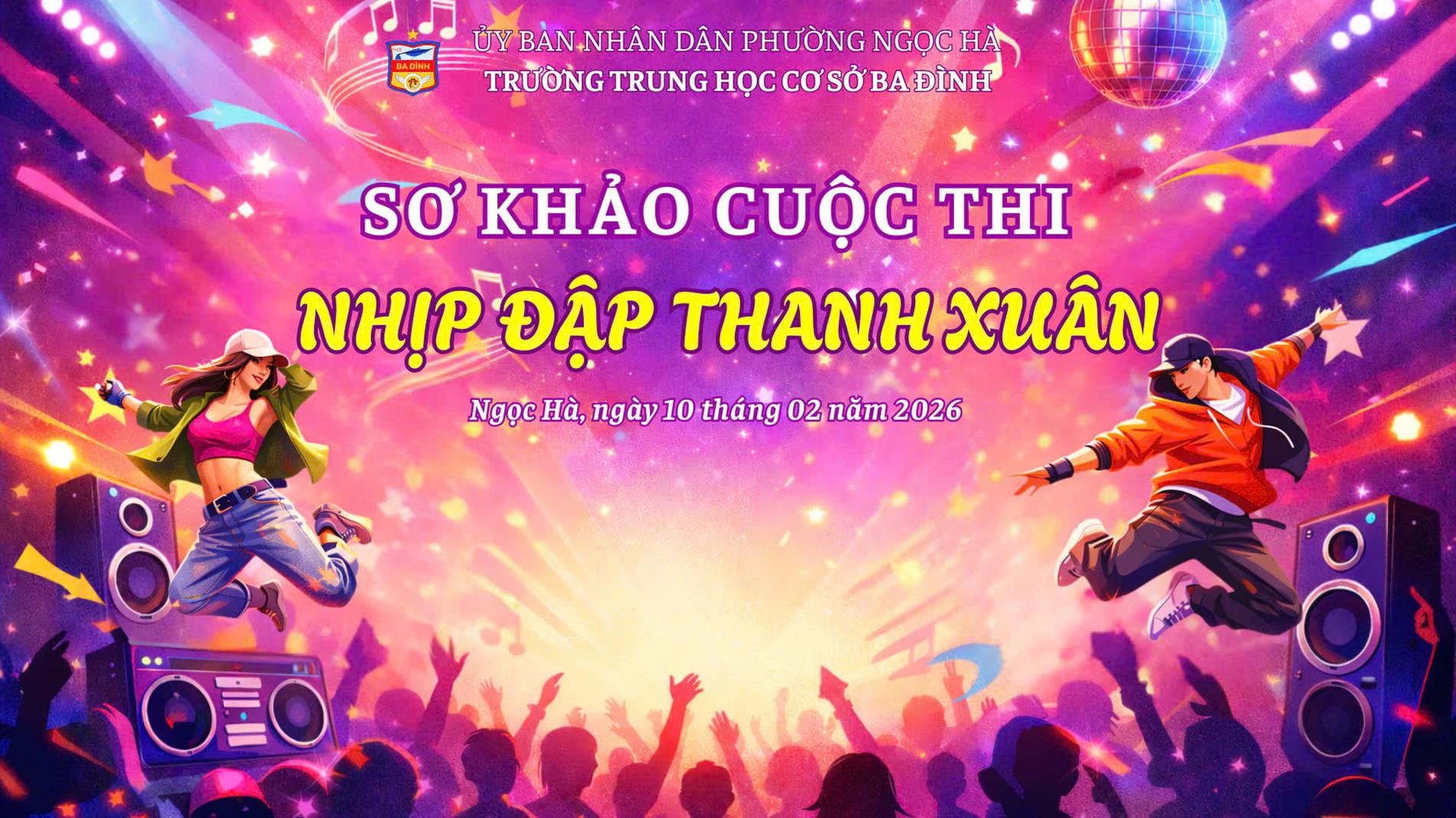 Bùng nổ vòng sơ khảo cuộc thi nhảy “Nhịp đập thanh xuân” tại trường THCS Ba Đình