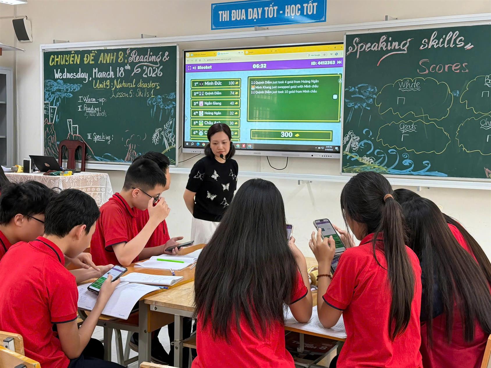 Ứng dụng AI trong dạy học Tiếng Anh 8: Hiệu quả từ tiết dạy chuyên đề