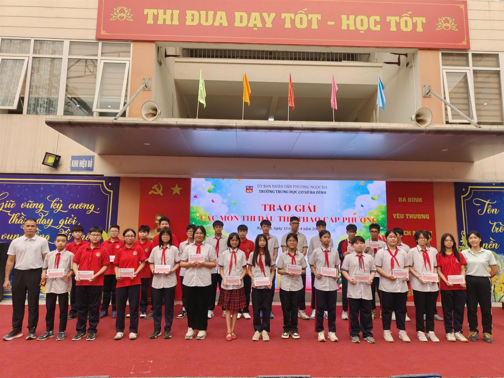 Ghi dấu nỗ lực của học sinh THCS Ba Đình trên sân chơi thể thao cấp phường