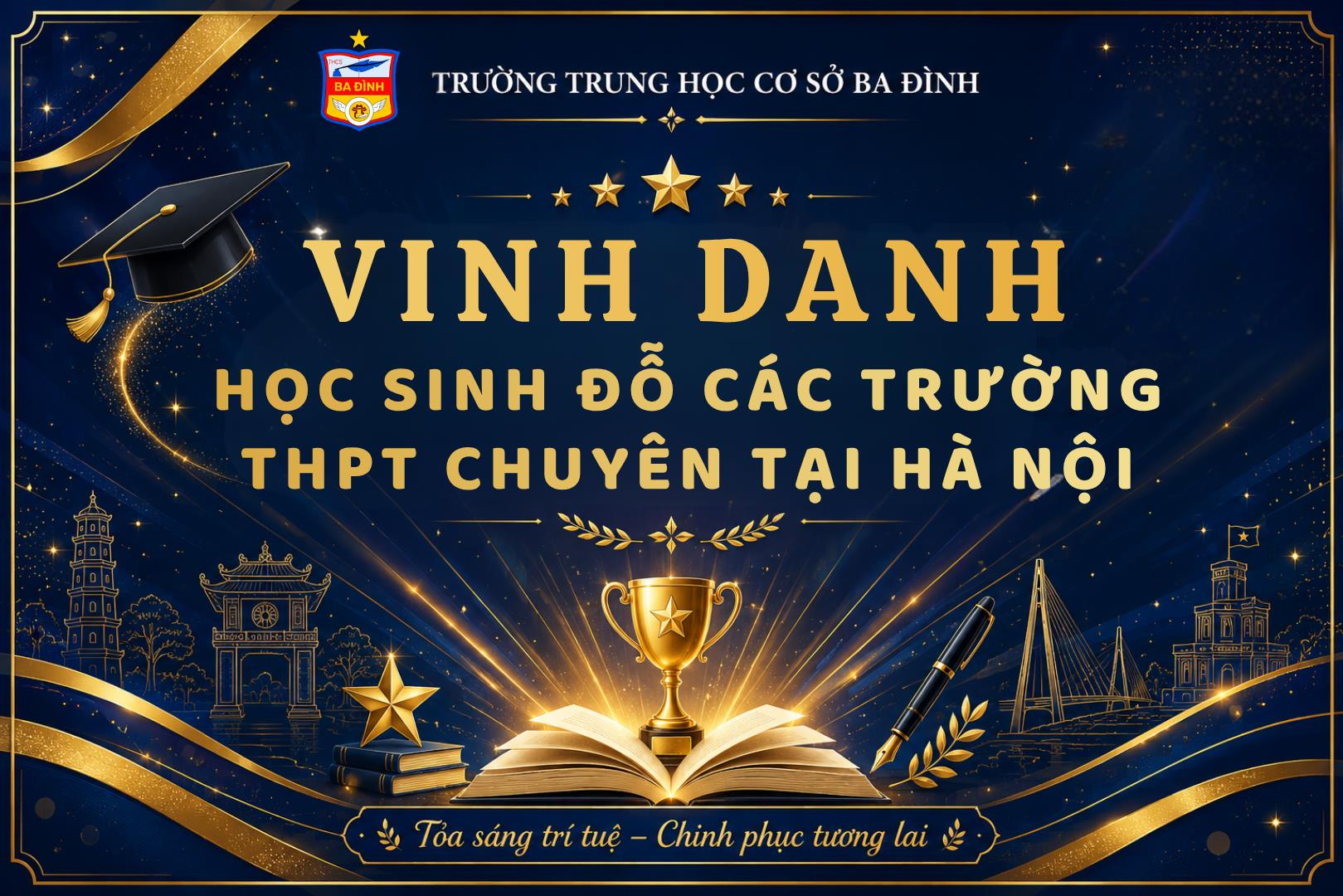 Những tấm “Danh thiếp” đẹp nhất của THCS Ba Đình gửi tới các trường Chuyên trên địa bàn Thành phố