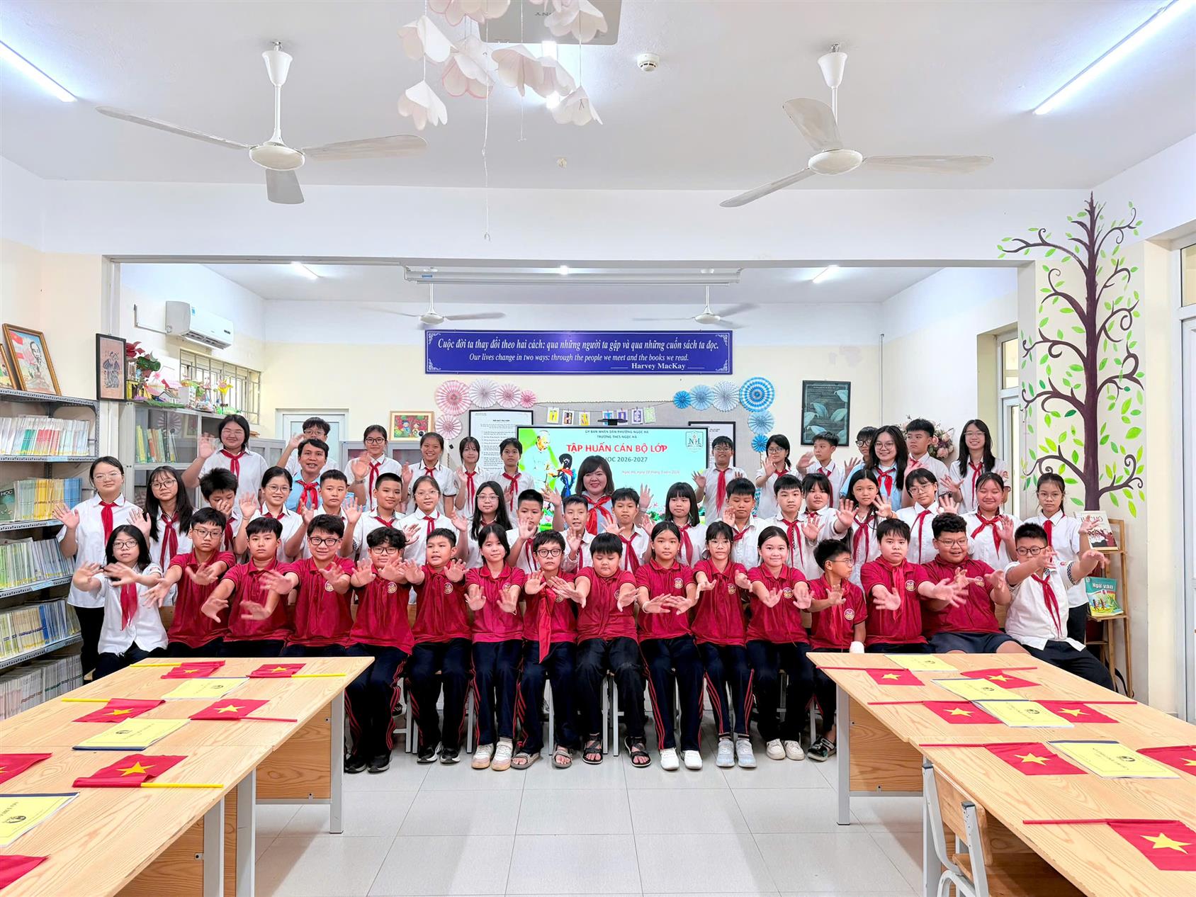Tập huấn cán bộ lớp, Sao đỏ – Góp sức xây dựng học sinh THCS Ngọc Hà thanh lịch, văn minh