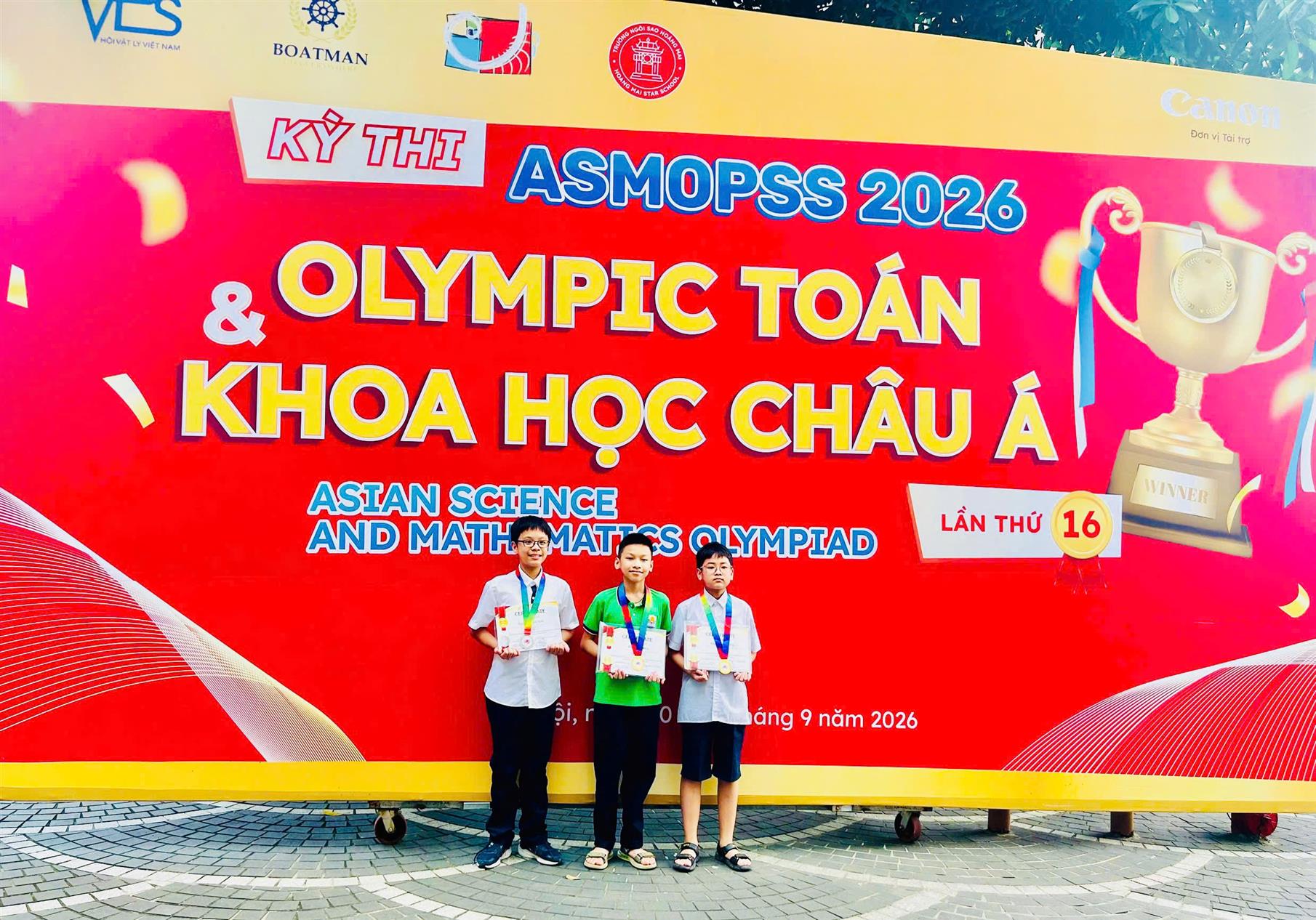 Học sinh trường THCS Ngọc Hà tỏa sảng rực rỡ tại kỳ thi ASMOPPS 2026 Omlympic Toán và Khoa học Châu Á